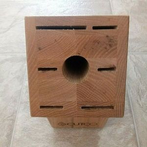 CUTCO Galley 13 Knife Set Holder Wooden Block